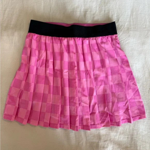 JoyLab Pink Checkered Mini Skirt - Picture 1 of 4